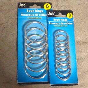 Book Rings/craft Rings 14 PC set